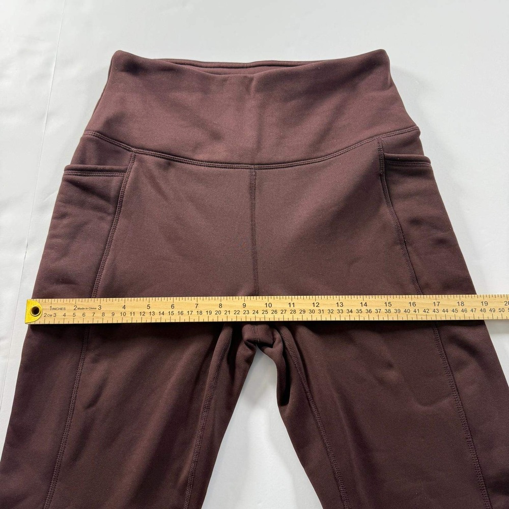 Avalanche Outdoor Supply Co Womens Medium Burgundy High Waist Pocket Leggings - Picture 12 of 14